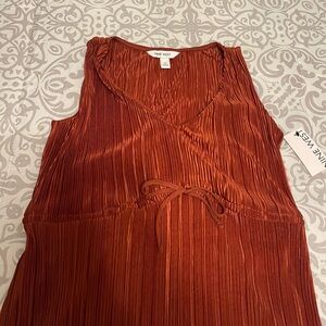 Nine West Rust Sleeveless Top